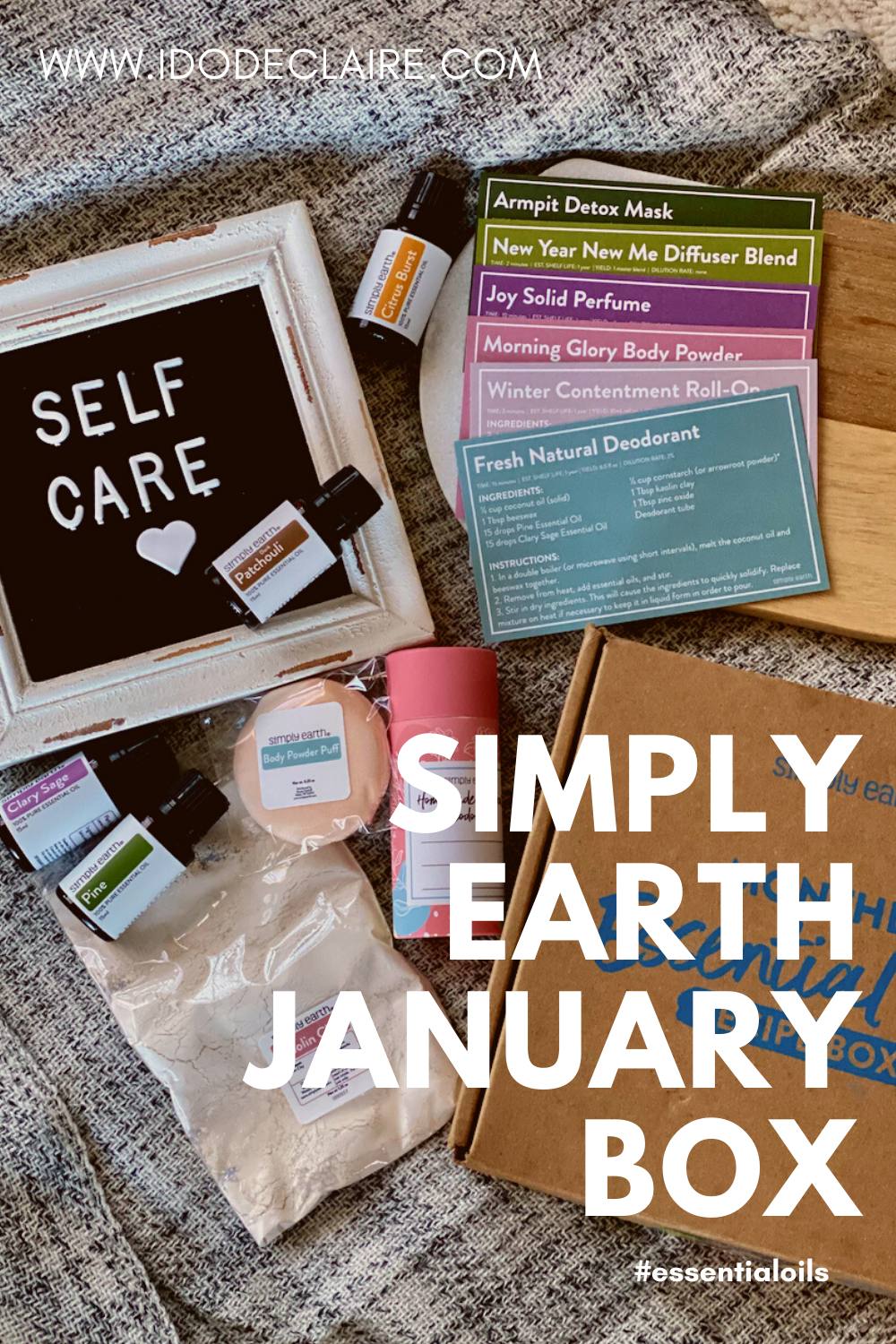 Simply Earth January Box I do deClaire